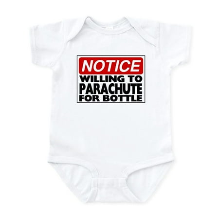 CafePress - Will Parachute For Bottle Infant Bodysuit - Baby Light Bodysuit Size Newborn - 24 Months
CafePress - Will Parachute For Bottle Infant Bodysuit - Baby Light Bodysuit Size Newborn - 24 Months
