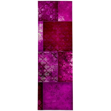 Eclectic Bohemian Patchwork Magenta Kitchen Mat by Kavka Designs 
Eclectic Bohemian Patchwork Magenta Kitchen Mat by Kavka Designs