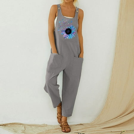 Rompers for women Women Casual Loose Jumpsuit Print Fashion Beach Style Sleeveless Slim Suspenders CHMORA
Rompers for women Women Casual Loose Jumpsuit Print Fashion Beach Style Sleeveless Slim Suspenders CHMORA