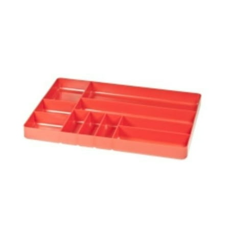 Avery 5010 Ernst 10-Compartment Plastic Organizer Tray Red