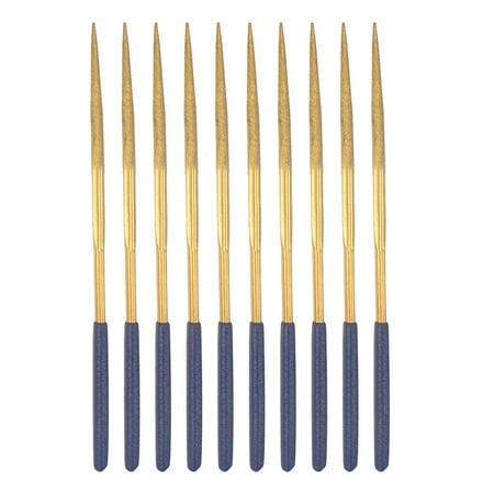 Uxcell 4mm x 160mm Titanium Coated Oval Diamond Needle Files with TPU Handle 10 Pack
Uxcell 4mm x 160mm Titanium Coated Oval Diamond Needle Files with TPU Handle 10 Pack