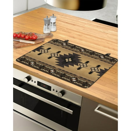 Brown Western Stove Top Covers for Electric Stove Heat Insulation Fireproof Glass Cooktop Cover Counter Top Glass Stove Cover for Prevent Scratches 36 x21 Southwest Modern Geometric Abstract Art
Brown Western Stove Top Covers for Electric Stove Heat Insulation Fireproof Glass Cooktop Cover Counter Top Glass Stove Cover for Prevent Scratches 36 x21 Southwest Modern Geometric Abstract Art