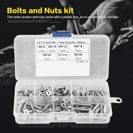 Fugacal Hex Socket Screw Durable With Box Bolts And Nuts Kit For Electronics Construction Machinery Industry Factory Home
Fugacal Hex Socket Screw Durable With Box Bolts And Nuts Kit For Electronics Construction Machinery Industry Factory Home