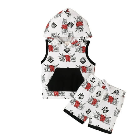Toddler Boys Sleeveless Cartoon Cow Prints Hooded T Shirt Vest Tops Shorts Outfits Flowers for New Baby Boy Boy Baby Set
Toddler Boys Sleeveless Cartoon Cow Prints Hooded T Shirt Vest Tops Shorts Outfits Flowers for New Baby Boy Boy Baby Set