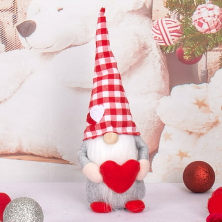 Valentine s Day Pendant Toy with Pointed Hat Soft Comfortable Touching Stuffed Toy Gift for Adults Toddler Kids Red And White Checkered Hat
Valentine s Day Pendant Toy with Pointed Hat Soft Comfortable Touching Stuffed Toy Gift for Adults Toddler Kids Red And White Checkered Hat