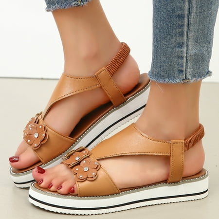 Alueeu Women s casual shoes Women s Fashion Casual Floral Comfortable Wedges Sandals Beach Shoes
Alueeu Women s casual shoes Women s Fashion Casual Floral Comfortable Wedges Sandals Beach Shoes