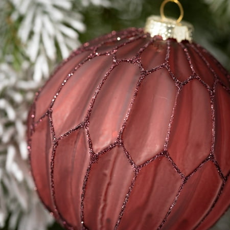 Sullivans-Elegant Faceted Ball Ornaments - Set of 3Glass-Multi