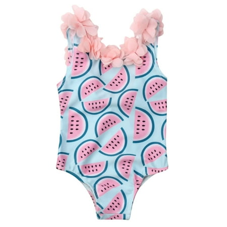 Canrulo Toddler Baby Kid Girls One-piece Floral Ruffle Neck Watermelon Printed Swimsuit Blue 18-24 Months
Canrulo Toddler Baby Kid Girls One-piece Floral Ruffle Neck Watermelon Printed Swimsuit Blue 18-24 Months