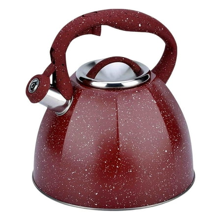 Stovetop Whistling Kettle Stainless Steel 304 5-Layer Bottom Hot Water Pressure Cooking for Kitchen Gas Electric Applicable Teapot Teapot Red
Stovetop Whistling Kettle Stainless Steel 304 5-Layer Bottom Hot Water Pressure Cooking for Kitchen Gas Electric Applicable Teapot Teapot Red
