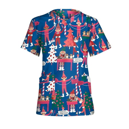 Women Scrub_Top Working Uniform Blouse Short Sleeve V-Neck Workwear T-Shirt with Pocket Comfy Tops XL
Women Scrub_Top Working Uniform Blouse Short Sleeve V-Neck Workwear T-Shirt with Pocket Comfy Tops XL