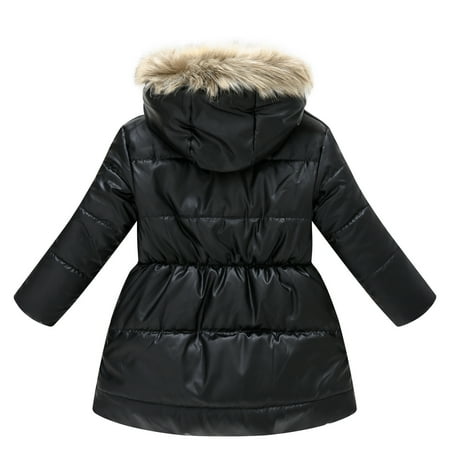 BIZIZA Toddler Coat Pockets Faux Fur Cartoon Print Long Sleeve Tops Hooded Zip Up 3-10Y Chlid Baby Black 140
BIZIZA Toddler Coat Pockets Faux Fur Cartoon Print Long Sleeve Tops Hooded Zip Up 3-10Y Chlid Baby Black 140
