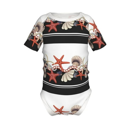 Lukts Starfishes Shells Print Baby Short Sleeve Romper Onesie for Newborn Baby Boys and Girls-2 Years
Lukts Starfishes Shells Print Baby Short Sleeve Romper Onesie for Newborn Baby Boys and Girls-2 Years