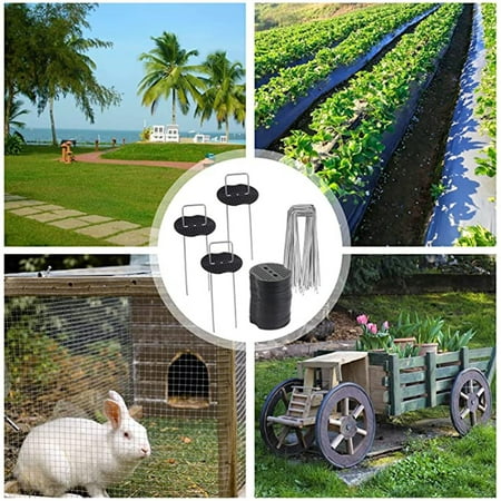 Moonsky U-shaped Nails Hot-dip Galvanized Steel Nails Gardening Lawn Fixing Nails