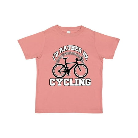 Inktastic I d Rather Be Cycling Gift Toddler Boy or Toddler Girl T-Shirt