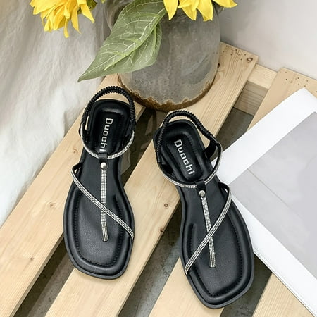〖Yilirongyumm〗 Black 40 Sandals Women Solid Flat Pullover Elastic Fashion Shoes Band Ladies Color Rhinestone Sandals Women s Sandals
〖Yilirongyumm〗 Black 40 Sandals Women Solid Flat Pullover Elastic Fashion Shoes Band Ladies Color Rhinestone Sandals Women s Sandals