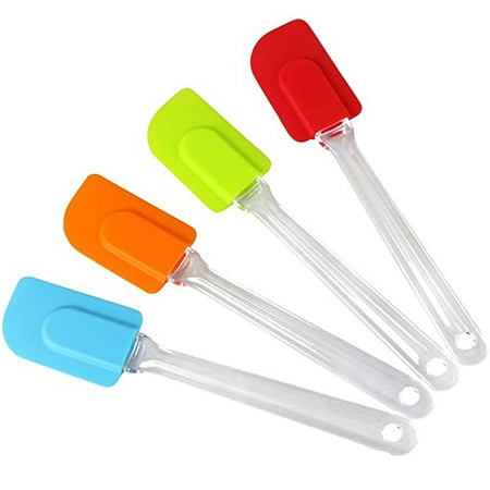 Buodes Oyster Shucking Knife 4PCS Heat Resistant Flexible Silicone Spatulas Cake Spatula Scraper Cooking