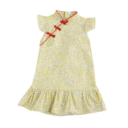 Kids Toddler Baby Girls Ruffled Sleeve Floral Cheongsam Princess Dress Outfits Girl Dress Size 16
Kids Toddler Baby Girls Ruffled Sleeve Floral Cheongsam Princess Dress Outfits Girl Dress Size 16