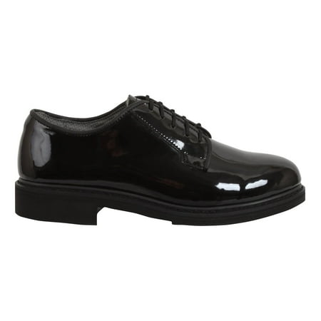 Rothco Uniform Hi-Gloss Oxford Dress Shoe - Black 8.5 Wide