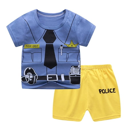 Fesfesfes Toddler Boys Cartoon Print Pattern Short Sleeve Clothes Summer Two-piece Sute
Fesfesfes Toddler Boys Cartoon Print Pattern Short Sleeve Clothes Summer Two-piece Sute