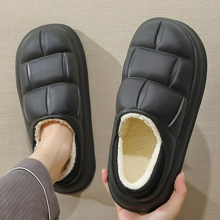 QWZNDZGR Waterproof Winter Women Men Cotton Slippers Warm Outdoor Non-Slip Plush Alphabet Home Thick Flat Platform Slip On Ladies Shoes
QWZNDZGR Waterproof Winter Women Men Cotton Slippers Warm Outdoor Non-Slip Plush Alphabet Home Thick Flat Platform Slip On Ladies Shoes
