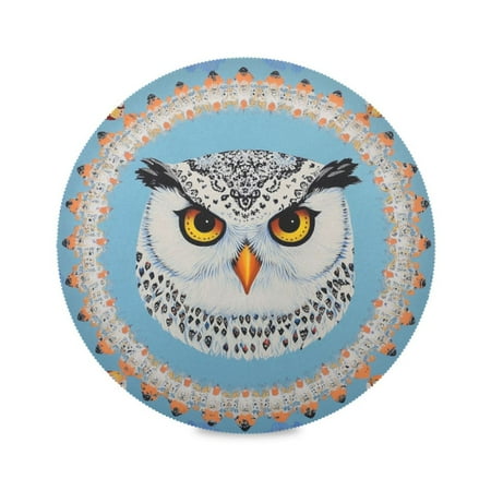 WOBOGO White Owl Pattern Round Placemats Set of 1 Heat Resistant Washable Kitchen Table Decorations 15.4in
WOBOGO White Owl Pattern Round Placemats Set of 1 Heat Resistant Washable Kitchen Table Decorations 15.4in