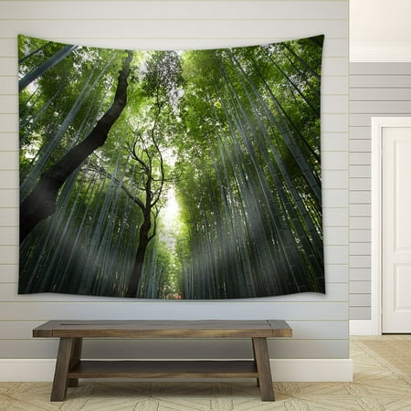 wall26 - Nature Landscape Bamboos - Fabric Wall Tapestry Home Decor - 51x60 inches