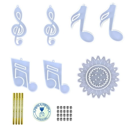 Juliy 1 Set Epoxy Resin Mold Handmade DIY Wall Hanging Decor Music Notes Wind Chime Pendant Resin Casting Mould Home Supplies
Juliy 1 Set Epoxy Resin Mold Handmade DIY Wall Hanging Decor Music Notes Wind Chime Pendant Resin Casting Mould Home Supplies