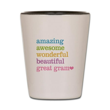 CafePress - Great Gram Amazing Awesome - White/Black Shot Glass Unique and Funny Shot Glass
CafePress - Great Gram Amazing Awesome - White/Black Shot Glass Unique and Funny Shot Glass