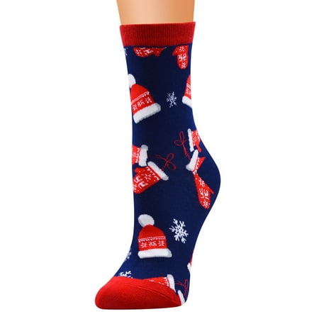 DENGDENG Women s Winter Warm Socks Christmas Crew Soft Gifts Socks