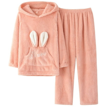 Pajamas for Women KKCXFJX Fashion Women Casual Winter Warm Lengthened Plush Long Sleeve Pajamas Set
Pajamas for Women KKCXFJX Fashion Women Casual Winter Warm Lengthened Plush Long Sleeve Pajamas Set