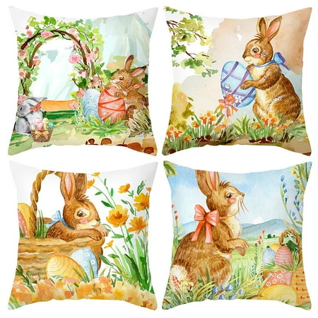 Uposao 4 Pieces Easter Cushion Cover Flowers Pillow Case Soft Square Modern Sofa Bed Decoration for Living Room Bedroom Office 18 x 18 inches Type 3 (Exclude Pillow Core)
Uposao 4 Pieces Easter Cushion Cover Flowers Pillow Case Soft Square Modern Sofa Bed Decoration for Living Room Bedroom Office 18 x 18 inches Type 3 (Exclude Pillow Core)