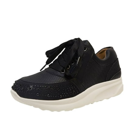 HGWXX7 Fashion Women s Casual Shoes Breathable Lace-up Wedges Outdoor Leisure Sneakers Fall Shoes
HGWXX7 Fashion Women s Casual Shoes Breathable Lace-up Wedges Outdoor Leisure Sneakers Fall Shoes