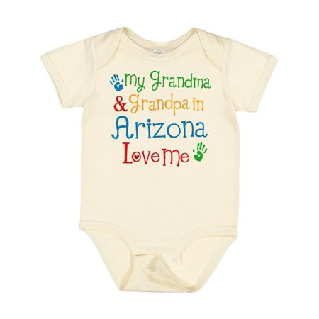 Inktastic Arizona Grandma Grandpa Love Me Gift Baby Boy or Baby Girl Bodysuit
Inktastic Arizona Grandma Grandpa Love Me Gift Baby Boy or Baby Girl Bodysuit