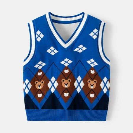 Miqool Unisex Baby Sweater Vest Toddler Kids Knitted Soft School Uniform Cotton V-Neck Sleveeless Waistcoat Vest Graphic Tank Tops Pullover Knitwear for Children Boys Girls 3-9T
Miqool Unisex Baby Sweater Vest Toddler Kids Knitted Soft School Uniform Cotton V-Neck Sleveeless Waistcoat Vest Graphic Tank Tops Pullover Knitwear for Children Boys Girls 3-9T