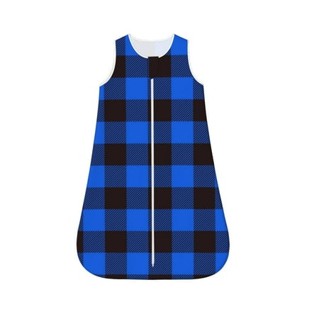 Qokaie Buffalo Plaid Blue Black Print Baby Sleep Sack Sleeveless Baby Sleeping Bag with 2-Way Zipper Sleep Sack for Toddler 12-18 Months-Medium
Qokaie Buffalo Plaid Blue Black Print Baby Sleep Sack Sleeveless Baby Sleeping Bag with 2-Way Zipper Sleep Sack for Toddler 12-18 Months-Medium
