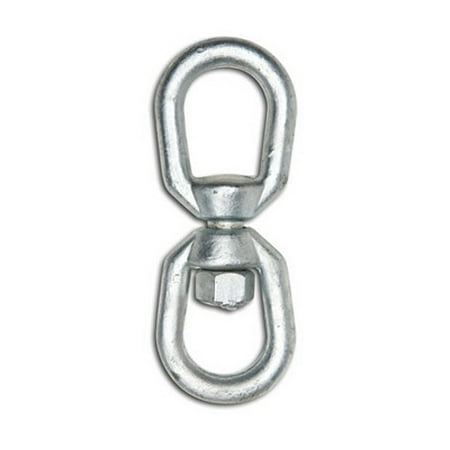 Campbell Chain T9630635 Eye And Eye Swivel 3/8 Inch Galvanized Forged Steel