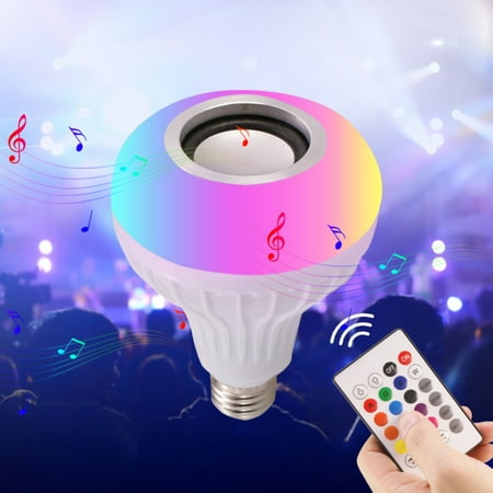 Porfeet E27 7 Color Changing Bluetooth-compatible IR Remote Music Audio Speaker LED RGB Bulb Light
Porfeet E27 7 Color Changing Bluetooth-compatible IR Remote Music Audio Speaker LED RGB Bulb Light