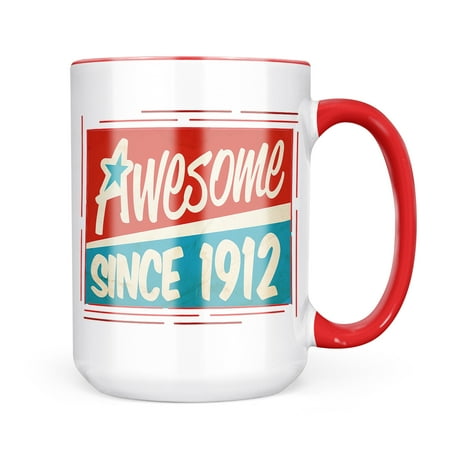 Neonblond Awesome since 1912 Birthday/Year Mug gift for Coffee Tea lovers
Neonblond Awesome since 1912 Birthday/Year Mug gift for Coffee Tea lovers