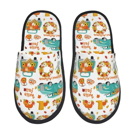 Yiaed Fall Pumpkins And Sunflowers Print Unisex House Slippers Slip on Warm Shoes Indoor Outdoor with Anti-slip sole-Large
Yiaed Fall Pumpkins And Sunflowers Print Unisex House Slippers Slip on Warm Shoes Indoor Outdoor with Anti-slip sole-Large