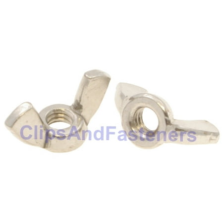 25 1/4-20 Wing Nuts 18-8 Stainless Steel