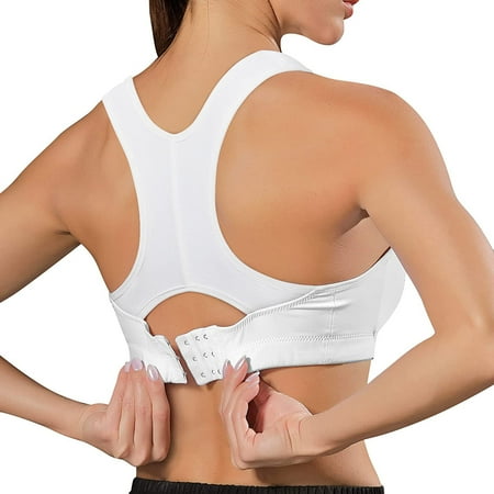 Nebility High Impact Racerback Sports Bras for Women Front Adjustable Wireless Workout Bra Push Up Crop Top(White Large)
Nebility High Impact Racerback Sports Bras for Women Front Adjustable Wireless Workout Bra Push Up Crop Top(White Large)