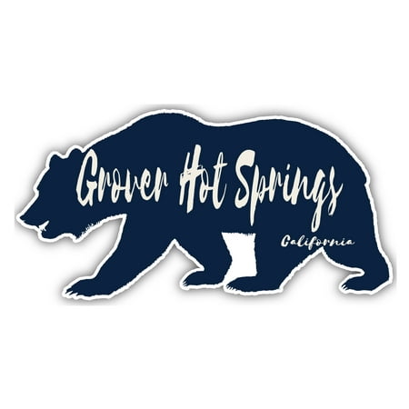 Grover Hot Springs California Souvenir 3x1.5-Inch Fridge Magnet Bear Design