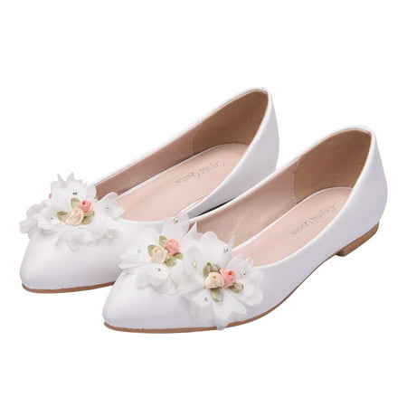 Rosarivae 1 Pair Lace Flower Bow Shoes Pointy Head Shoes Women Leather Bridal Shoes
Rosarivae 1 Pair Lace Flower Bow Shoes Pointy Head Shoes Women Leather Bridal Shoes