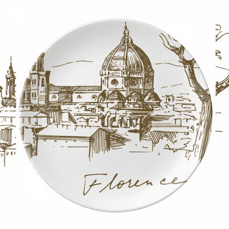 Florence Cathedral Italy Pattern Plate Decorative Porcelain Salver Tableware Dinner Dish
Florence Cathedral Italy Pattern Plate Decorative Porcelain Salver Tableware Dinner Dish