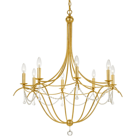 Antique Gold Tone Finish Chandeliers 32 Wide Wrought Iron Material Candelabra 8 Light Fixture
Antique Gold Tone Finish Chandeliers 32 Wide Wrought Iron Material Candelabra 8 Light Fixture