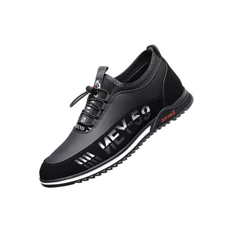 Eloshman Men Comfortable Round Toe Leather Shoe Sport Non-Slip Casual Sneakers Breathable Drawstring Black 6
Eloshman Men Comfortable Round Toe Leather Shoe Sport Non-Slip Casual Sneakers Breathable Drawstring Black 6