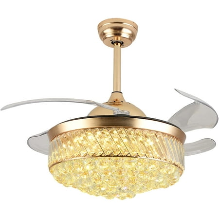 TFCFL 42 LED Crystal Ceiling Fan Light Chandelier Fan Lamp 3-Speed W/ Remote Control
TFCFL 42 LED Crystal Ceiling Fan Light Chandelier Fan Lamp 3-Speed W/ Remote Control