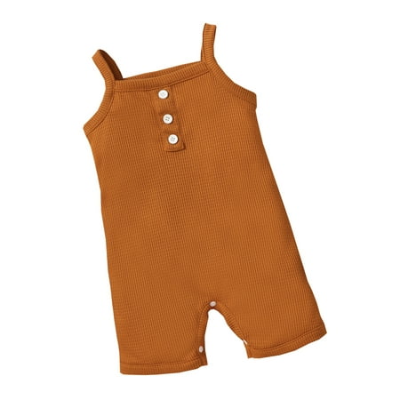 Genuiskids Unisex Baby Boy Girl Strap Romper One Piece Jumpsuit Sleeveless Solid Button Rib Toddler Bodysuit Onesie Summer Outfits
Genuiskids Unisex Baby Boy Girl Strap Romper One Piece Jumpsuit Sleeveless Solid Button Rib Toddler Bodysuit Onesie Summer Outfits