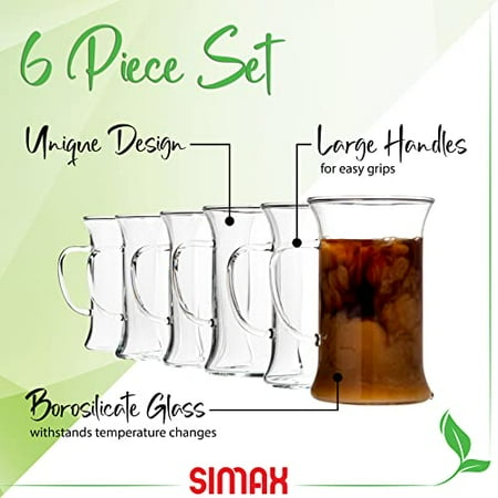 Glassware Irish Coffee Tea Glasses Cold Heat Shock Resistant Borosilicate Glass And Microwave And Dishwasher Safe Includes Six (6) 8.5 Ounce Cups
Glassware Irish Coffee Tea Glasses Cold Heat Shock Resistant Borosilicate Glass And Microwave And Dishwasher Safe Includes Six (6) 8.5 Ounce Cups