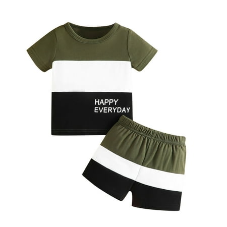 Infant Toddler Outfits Christmas Halloween Boys Summer Cozy Colored Patchwork Letter Short Sleeved Tops And Shorts 2 Pieces Suit Clothing Sets Size 18-24 Months
Infant Toddler Outfits Christmas Halloween Boys Summer Cozy Colored Patchwork Letter Short Sleeved Tops And Shorts 2 Pieces Suit Clothing Sets Size 18-24 Months